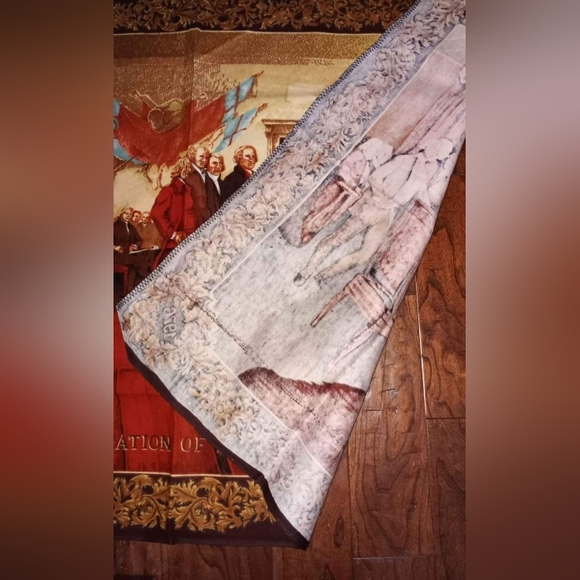 Beautiful Vintage 1976 Tapestry Signing of the 1876 Declaration of Independence. - Picture 10 of 10